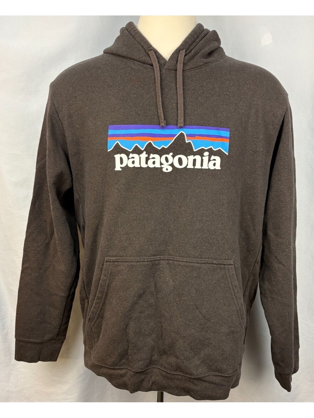Patagonia P-6 Logo Uprisal Hoody Bear Brown Men's 2XL Fleece Hoodie Sweatshirt